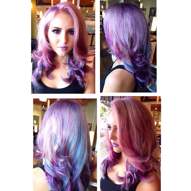 Pink Purple hair AVEDA