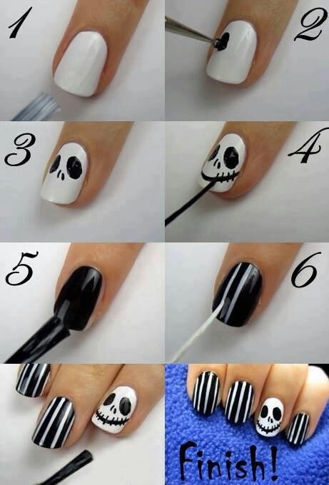 image of halloween nails