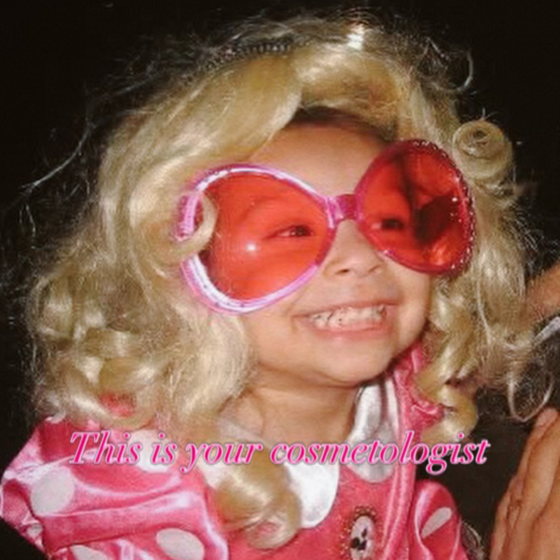 Young girl with dreams of being a cosemtologist