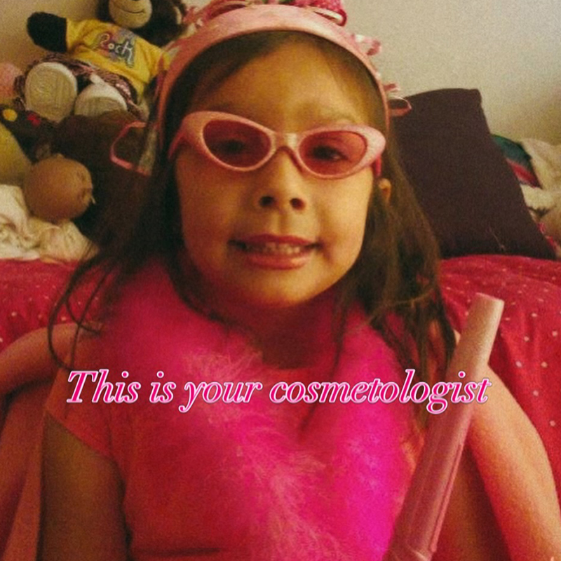 Future beauty artist as a child with big dreams