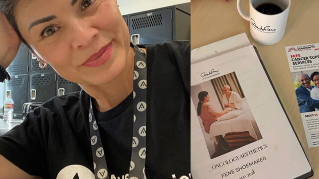 Sherynne “Fene” Shoemaker, Esthiology Educator at Aveda Arts Houston, inspiring future skincare professionals through hands-on beauty education.
