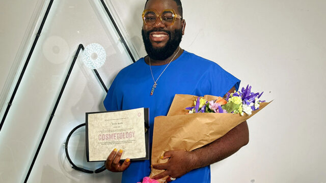 Aveda Arts Arlington graduate Victor Anthony Alumni Success Story