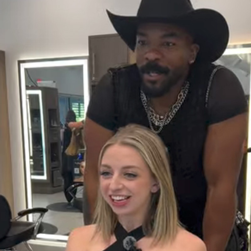 Kenneth Dawson Hairstylist, Alumni, Graduate, with Guest at the Chair
