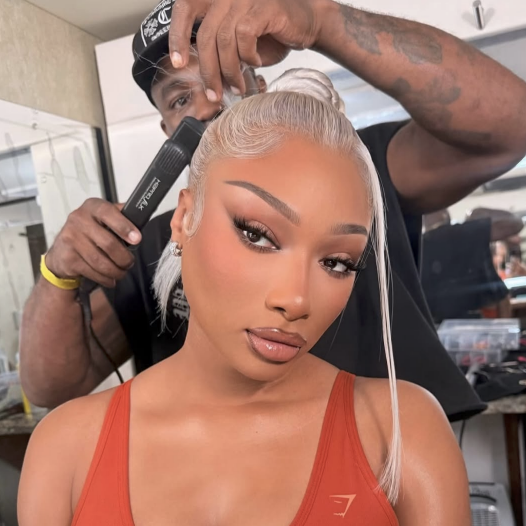 Kellon Hair Celebrity Hair Stylist Updo for Megan Thee Stallion